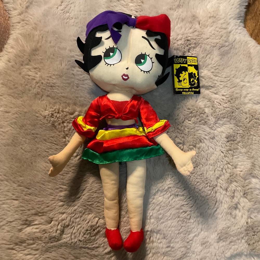 Betty Boop Plush Flamenco Dancer Kellytoy 16.5"‎ With Tag Vintage